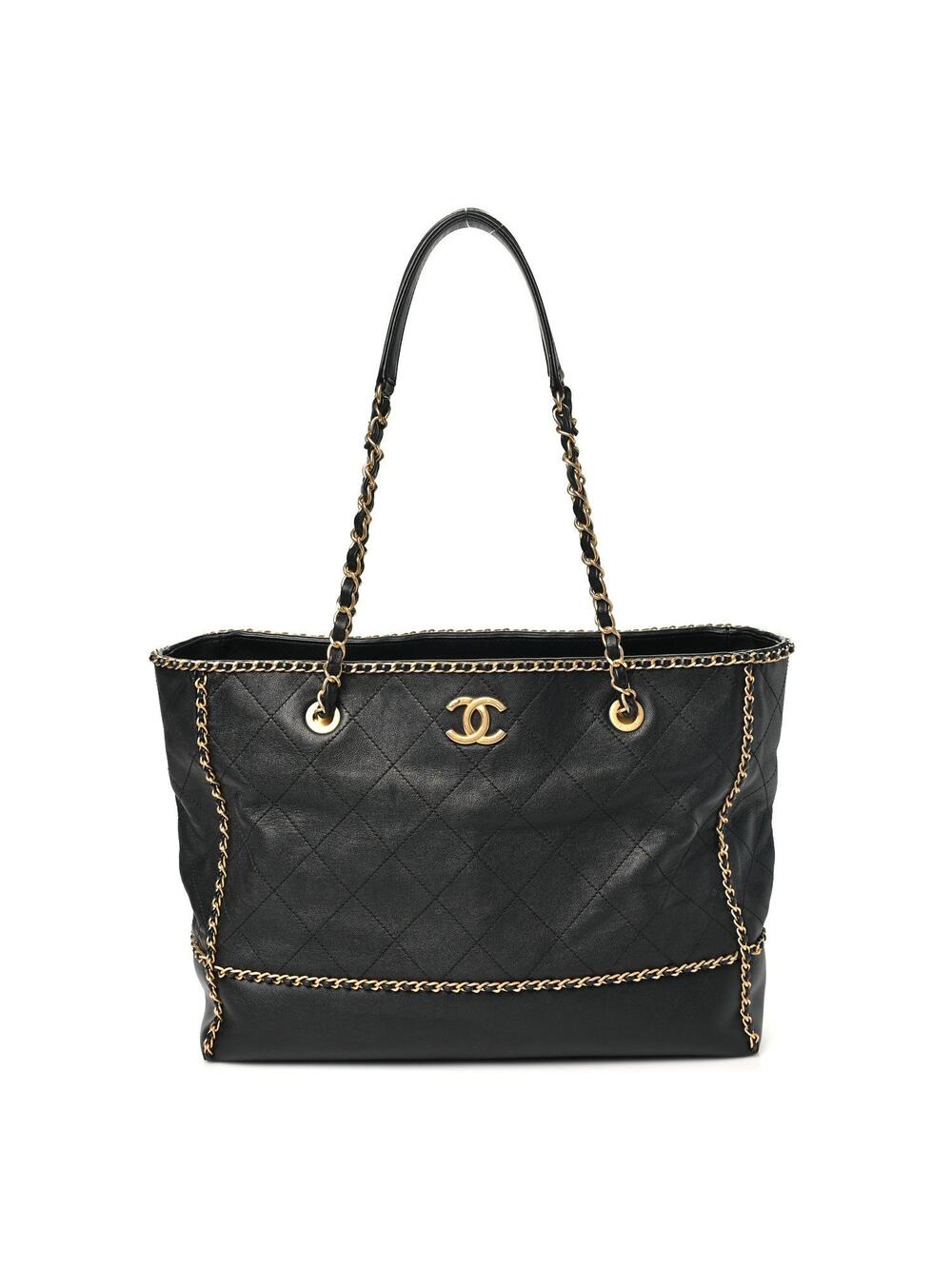 Chanel Calfskin Quilted Chain Lines #371981C40B